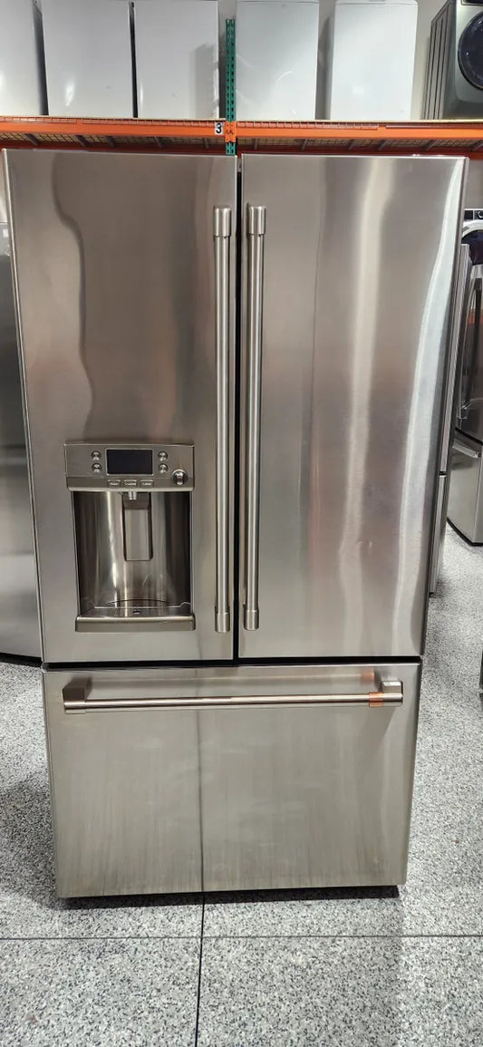 Café - French Door Refrigerator with Hot Water Dispenser, Customizable - Stainless Steel