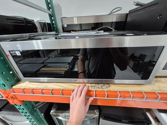 Samsung - Smart SLIM Over-the-Range Microwave with 400 CFM Hood Ventilation, Wi-Fi & Voice Control in Stainless Steel