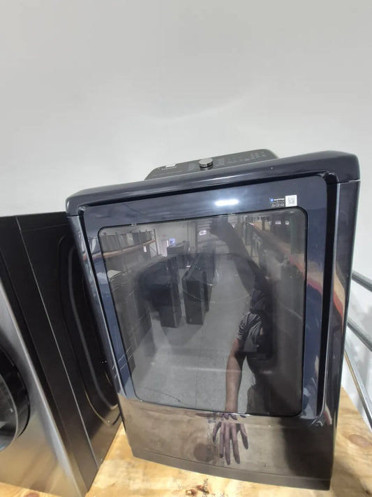 Samsung - 7.4 cu. ft. Smart Electric Dryer with Steam Sanitize+ - White