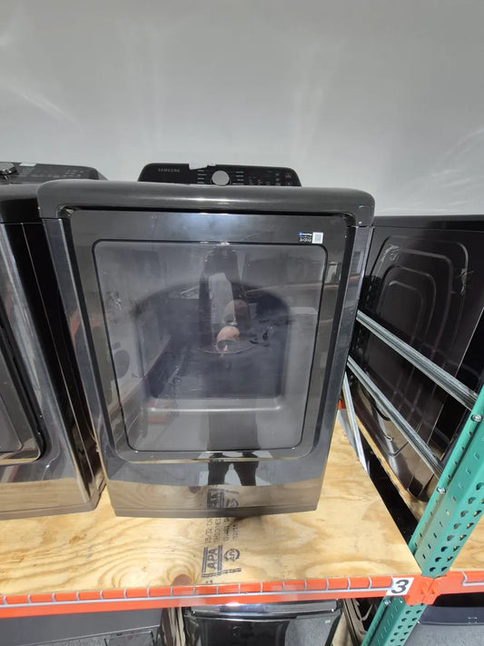 Samsung - 7.4 cu. ft. Smart Electric Dryer with Sensor Dry in Brushed Black