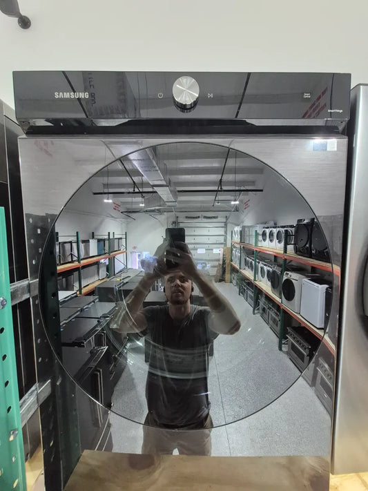 Samsung - Bespoke 7.6 cu. ft. Ultra Capacity Electric Dryer with Super Speed Dry and AI Smart Dial - Brushed Black